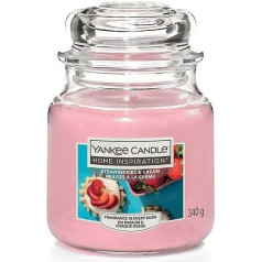 1570513 Yankee Candle SVIECKA STREDNA STRAWBERRY UN CREAM