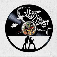 VINY WOODY British Rock Group Vinyl Record Clock Vinyl Wall Art Music Hard Rock Blues Rock 70. gadi