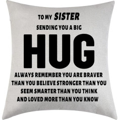 Sister Brother Sending You A Hug Pillow Case