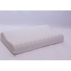 Highliving Contour Pillow Atmiņas putu gaisa plūsmas spilvens ar Cool Touch rāvējslēdzēju, mazgājams pārvalks