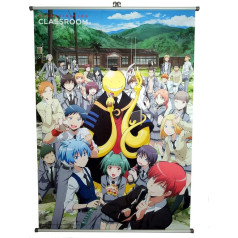 Assassination Classroom Koro and Class 3-E Wallscroll 90 x 60 cm Sienas bilde uz auduma Oficiāli licencēta