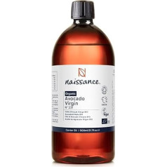 Naissance Avocado Oil Virgin Organic (Nr. 231) - 900 ml - Aukstā spieduma avokado eļļa matiem, ādai, kosmētikai, ķermenim, sejai, masāžai, matiem, ādai, ķermenim, sejai, masāžai