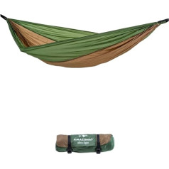 AMAZONAS īpaši viegls šūpuļtīkls Adventure Hammock - visvieglākais karaliska izmēra šūpuļtīkls pasaulē, 275 x 140 cm