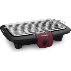 Tefal BG90E5 EasyGrill Adjust Elektriskais galda grils 2300 W, 720 cm2 grilēšanas virsmas, melns / bordo krāsā