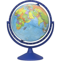 Exerz 30 cm Globe Education Rotatable - All Directions 360° Rotatable - English Map Student Globe Educational/Geographical/Modern Desk Decoration - Diameter 30 cm