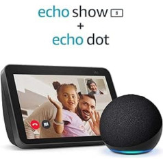 Echo Show 8 (2. paaudze, 2021), antracīts + Echo Dot (5. paaudze, 2022), antracīts