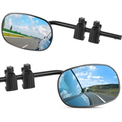 LYtech Caravan Mirror, 23 дюйма Caravan Mirror, универсальное дополнительное зеркало, внешнее зеркало для автомобиля, зеркало для каравана, зеркало для приц