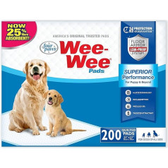 Four Paws Wee-Wee Hunde-Urinierpads, Standard, 200 Stück