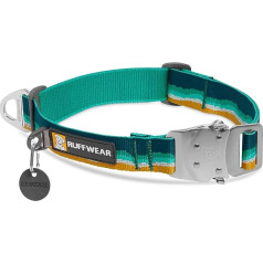 RUFFWEAR Viršutinė virvės antkaklė šunims, atspindinti apykaklė su metaline sagtimi kasdieniam naudojimui, jūros putos, 28-36 cm