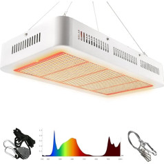 MILYN LED augu lampa, 2 iepakojumi 40 LED pilna spektra augu lampas E27 30 W LED augšanas lampa telpaugiem, hidroponikas siltumnīcai, sukulentiem, dārzeņiem un ziediem.