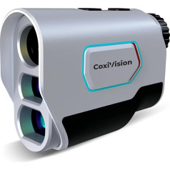 Дальномер CoxiVision с наклоном для гольфа и охоты, 1300/1500 ярдов, высокоточный дальномер, 6-кратное увеличение, вибрация для фиксации флагштока, р