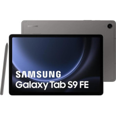 Samsung Galaxy Tab S9 FE planšetdators, 10,9 collu, 5G, 256 GB, S Pen iekļauts, ilgi kalpojošs akumulators, IP 68 sertificēts, antracīts, FR versija