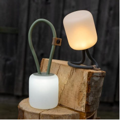 Campo Libre.® Leni kempinga lampa, elastīga āra lampa iekarināšanai, novietošanai un uzstādīšanai, aptumšojama kempinga lampa, uzlādējama, balkona lampa, kempinga gaisma, āra galda lampa