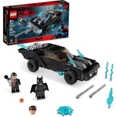 LEGO DC Batman Batmobilis: (392 detalės): LEGO LEGO konstruktoriaus rinkinys: Pingvinų gaudynės 76181; šaunus, kolekcinis Betmeno ir Pingvino žaislas; superherojus ir batmobilis; puiki gimtadienio dovana vaikams nuo 8 metų (392 detalės)