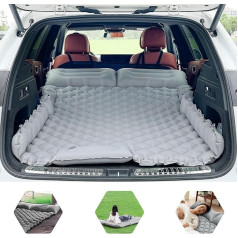 ONTYZZ Car Mattress SUV Air Mattress for Moving Car Back Seat Boot Air Bed for Travel Camping Sleeping Mat Self-Inflating with Foot Pump & Cushion Inflatable Camping Bed 183 x 13 x 7 cm