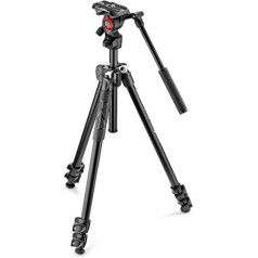 Manfrotto 290 leichtes Kamerastativ mit Befree-Live-Fluid-Kopf für Live-Aufzeichnungen