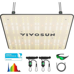 VIVOSUN VS1000 LED augšanas lampa, augu lampa ar Samsung LM301 diodēm un Sosen draiveri, aptumšojama gaisma, saules gaismas pilns spektrs istabas augiem, stādiem, dārzeņiem, ziedēšanas lampas 2x2/3x3 teltij