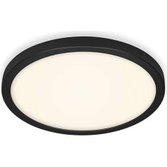 BRILONER Leuchten 3468-415 LED griestu gaisma, 24,5 vati, 2400 lūmeni, 4000 Kelvīnu, melna/balta, diametrs 40,5 cm