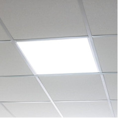 Lumare LED paneļa iebūvējamā gaisma 40 W | Sistēmas griestu plakanā plāksne 620 x 620 mm kvadrātveida | Griestu gaisma 4800 lm ar transformatoru | Odenwald griestu / Odenwald gaisma | Biroja lampu režģa gaisma 4000 K neitrāli balta