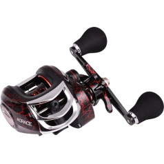 Angelrolle Fishing Baitcasting Rollen Sie alle Metallspulen 18+1BB 10 kg/2 2lb Maximalwiderstandsgeschwindigkeitsgeschwindigkeitsverhältnis 7,2: 1 Magnetisch Metallgussgussfischerei Rollen Angelrollen