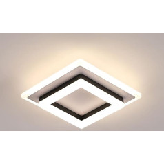 SENQIU LED griestu gaisma, 24 W 2700 LM griestu gaisma Modern Square LED lampas Griestu lampas Melns akrils priekšnams Virtuve Dzīvojamā istaba Guļamistaba 4500 K Neitrāla balta krāsa