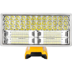 Hipoke 4200LM LED darba gaisma, saderīga ar Dwalt 18 V litija akumulatoru, portatīva 9 in 40 W laterna āra rokas lampa būvlaukumā ar USB uzlādes portu noliktavai, mājai, bēniņiem, automašīnai