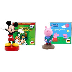 tonies Disney Toniebox dzirdes figūriņas - Mickey's Totally Crazy Football Game & Hearing Figure for Toniebox, Peppa Pig - The Most Beautiful Stories by Schorsch