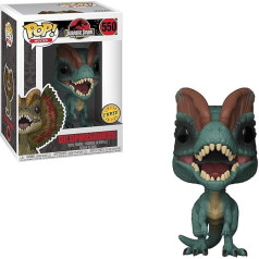 Funko Pop Movies: Jurasa parks Dilophosaurus Frill Closed Chase Variant Limited Edition vinila figūriņa (komplektā ar Pop Box aizsargvāciņu)