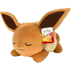 Pokemon PKW0222-45 cm guļošs plīšs - Eeve, oficiālais plīšs