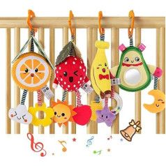 TUMAMA Baby Toy 6 mēneši Soft Rattle Cot ratiņu rotaļlieta jaundzimušajam auto sēdeklī Fruit Rattle Baby Toy 0 12 mēneši