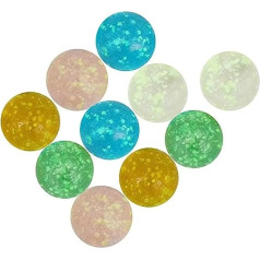 TYNXK Glow In The Dark Marbles 30 Gabali 16 mm Akvārija Vāze Filler Stikla bumbiņas Mājas dekors Mazie bumbiņas Luminous Stikla bumbiņas bumbiņas Spēles Stikla bumbiņas