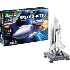 Revell dāvanu komplekts I NASA Space Shuttle I Kosmosa kuģa modelis mērogā 1:144 I Bērniem un pieaugušajiem no 13 gadiem I 43,7 cm augsts I Modeļu komplekts ar krāsām, līmi un otām