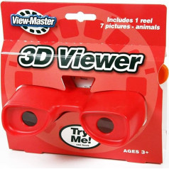 Classic Viewmaster Viewer 3D modelis L in RED in RED no View-Master