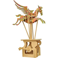 Clockwork Dreams Automata Kit - Stāstu grāmatu sērija - Mini mašīnu koka komplekts (Impressionist Pegasus)