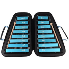 COMETX 16 Schlüssel 16 Tasten Glockenspiel 16-Note Aluminiumschild Xylophon Früherziehung Musikalische Schlaginstrument Schläge Schläge für Kinder Musikgefühl Entwickeln