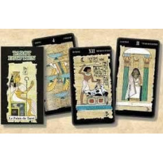 Le Tarot Egyptian - Set of 78 Cards - Travel Cards with Explanation of the 78 Blades (Booklet in French) - Tarot Game to Discover