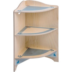 Dida - Play Kitchen, Corner Shelf, Part of the 9 Piece Complete Combination Kitchen Made of Wood for Children, Also Sold Individually Ideal for Nurseries and Preschools