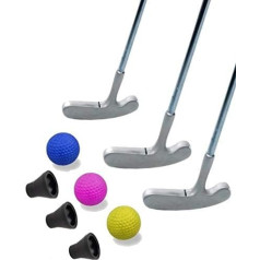 Golfas Ģimenes mini golfa komplekts 9 gabali (ar 3 x Original Shore mini golfa bumbiņām) un 3 x mini golfa pacēlāju