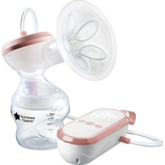 Tommee Tippee Made for Me elektriskais krūts sūknis, spēcīgs sūkšanas spēks, ērts, USB uzlādējams, kluss, pārnēsājams, Express režīmi, ar zīdaiņu pudelītēm