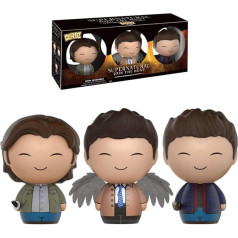 Funko - Mikrofigūriņas Supernatural - 3 gabaliņi Sam Dean Castiel Dorbz 8cm - 0849803093136