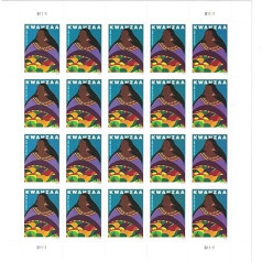 USPS Kwanzaa 2016 Forever pastmarkas - 20 eksemplāru lapa