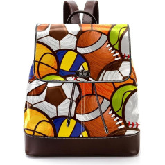 Personalizētas skolas somas, somas pusaudžiem, basketbola, beisbola, futbola, daudzkrāsainas, 27x12.3x32cm, mugursomas mugursomas