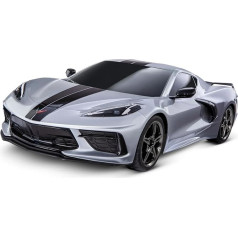 Traxxas RC 1:10 4-Tec 3.0 Corvette C8 Touring Car XL-5 RTR sudraba krāsā