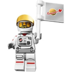 LEGO 15. sērijas kolekcionējamā figūra 71011 Astronauts ar karogu