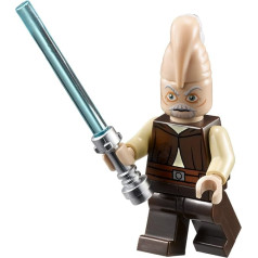 Ki-Adi Mundi ~ LEGO Star Wars mini figūriņa ar zilu gaismas zobenu