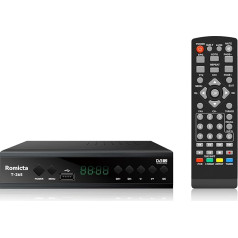 Romicta 2024 DVB-T T2 Jaunais spāņu TDT TV dekoders H265 HEVC FTA Full HD PVR, USB, HDMI, SCART, ciparu virszemes TV uztvērējs, digitālais HD uztvērējs Full HD 1080p