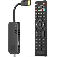 Dcolor DVB-S/S2 Sat Receiver - Nano HDMI Full HD 1080P TV Receiver Stick [скрытый за телевизором] - USB2.0 Media Player and PVR Recorder [2-in-1 TV Controls] [Astra Hotbird Pre-Installation]