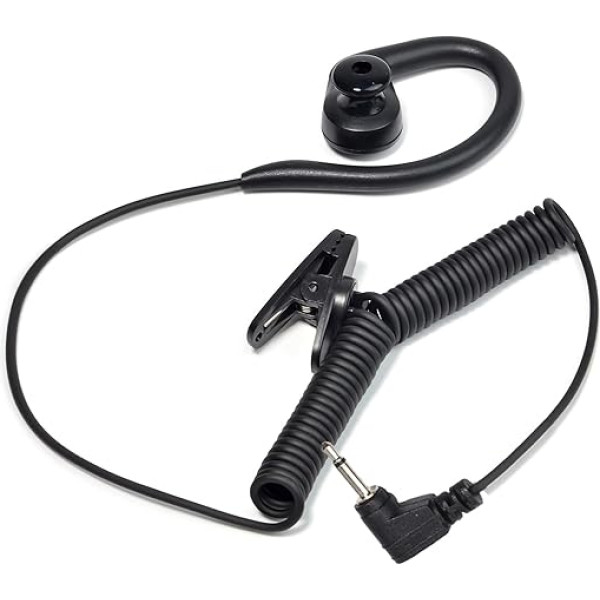 UAYESOK 2,5 mm Jack 1 Pin drošības dzirdes caurulītes radio, klausīties tikai G-veida auss āķa austiņas austiņas austiņas austiņas Walkie Talkie Motorola Kenwood Hytera Ham Radio, policijas radio skaļruņa mikrofons