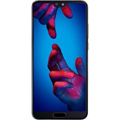 Huawei P20 viedtālrunis (5,8 collas/14,7 cm, 128 GB iekšējās atmiņas, 4 GB RAM, 20 MP plus 12 MP Leica Dual Camera, Android 8.1 Emui 8.1) Black