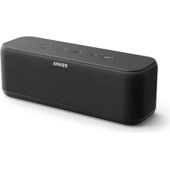 Anker SoundCore Boost Bluetooth skaļrunis, BassUp tehnoloģija, IPX7 aizsardzība pret ūdeni, 12 stundu akumulators, 20 m diapazons, divi draiveri, intensīvi basi, ekvalaizers